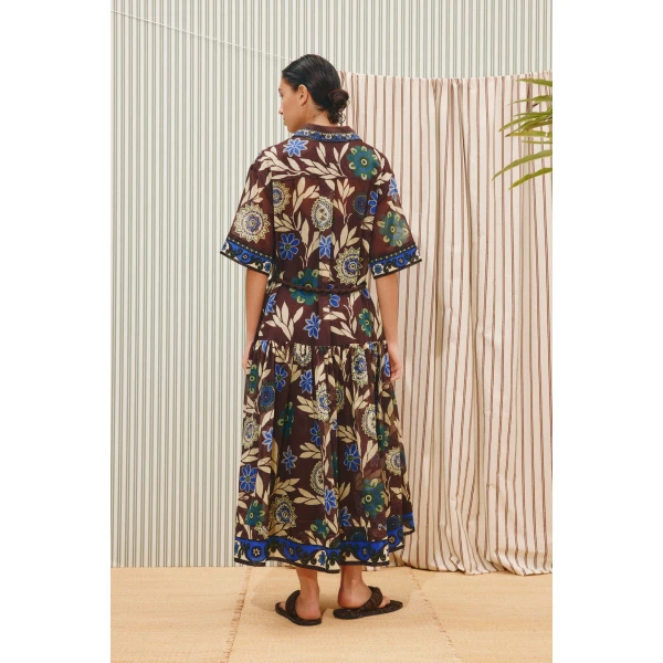 Alemais Jasper Shirtdress  Sustainable Dresses with Alemais print - Coveti Australian Designer