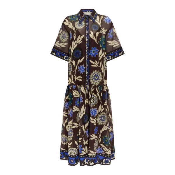 Alemais Jasper Shirtdress  Sustainable Dresses with Alemais print - Coveti Australian Designer