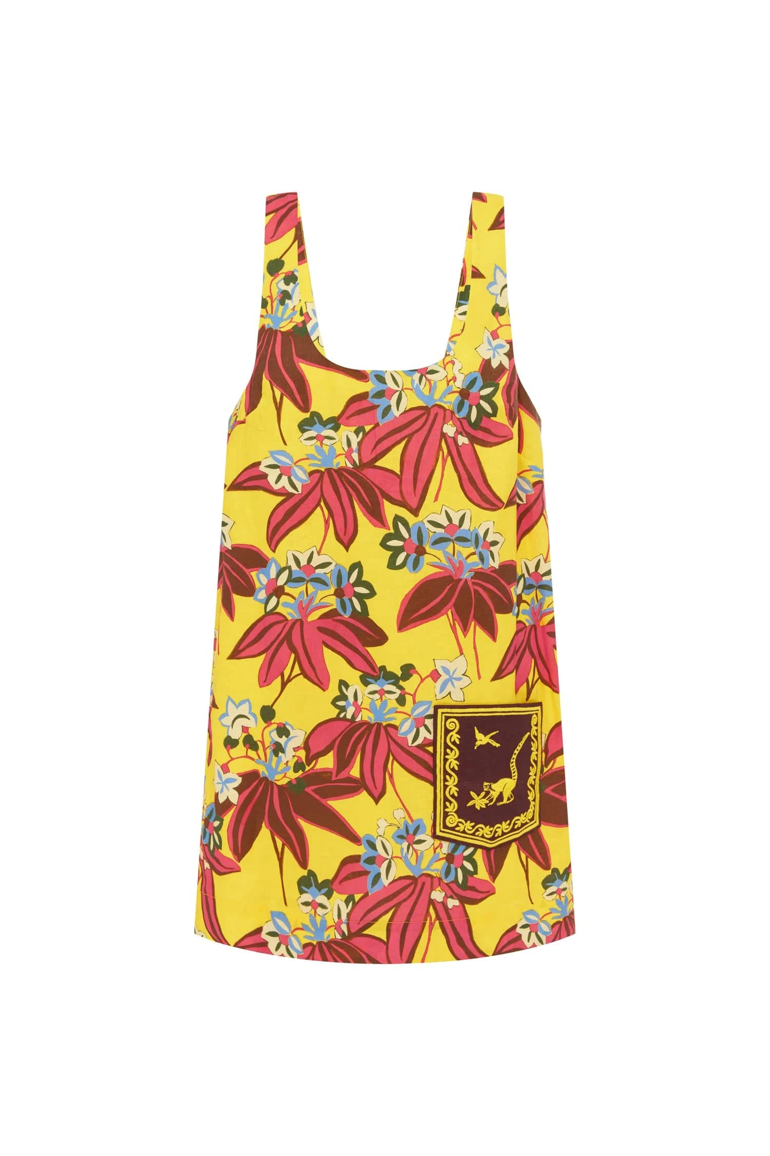 Leo Embroidered Mini Dress by Alemais - Dresses Alemais Leo Embroidered Mini Dress Sustainable Dresses with Alemais print - Coveti Australian Designer