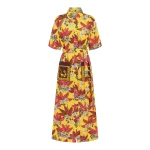Alemais Leo Embroidered Shirtdress  Sustainable Dresses with Alemais print - Coveti Australian Designer