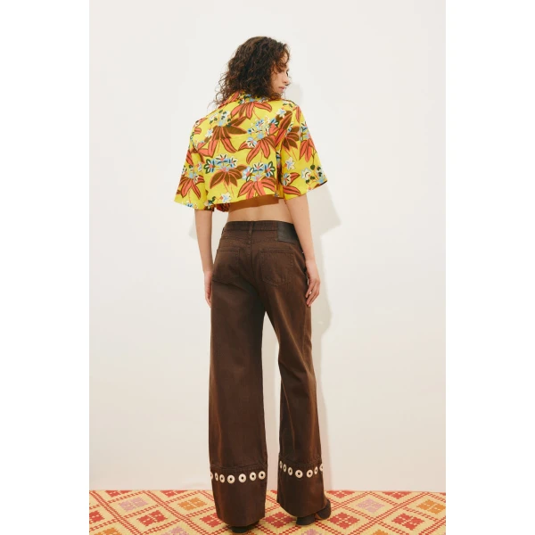 Alemais Leo Shirt  Sustainable Tops with Alemais print - Coveti Australian Designer