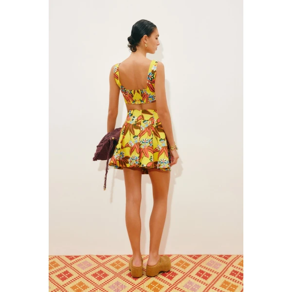 Alemais Leo Skirt  Sustainable Skirts with Alemais print - Coveti Australian Designer