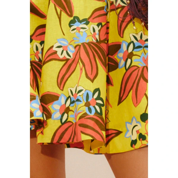 Alemais Leo Skirt  Sustainable Skirts with Alemais print - Coveti Australian Designer