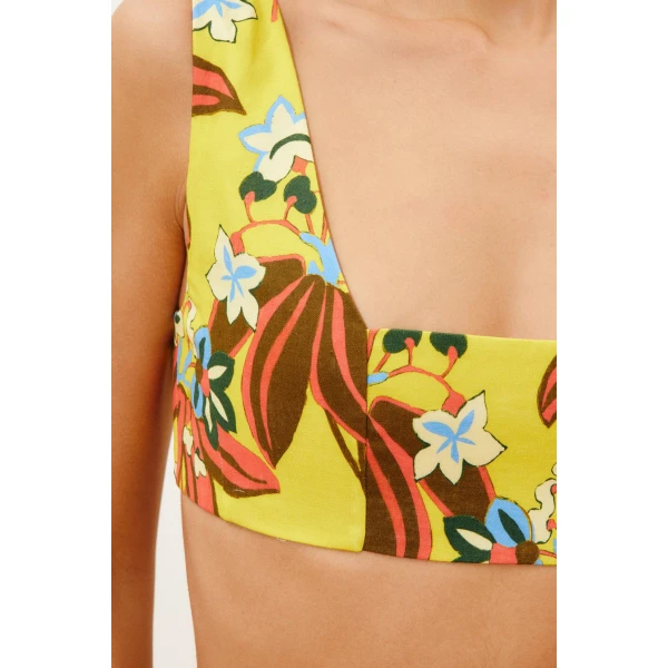 Alemais Leo Top  Sustainable Tops with Alemais print - Coveti Australian Designer