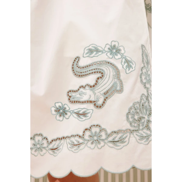Alemais Louie Embroidered Short  Sustainable Shorts with Alemais print - Coveti Australian Designer