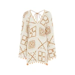 Alemais Marva Crochet Mini Dress  Sustainable Dresses with Alemais print - Coveti Australian Designer