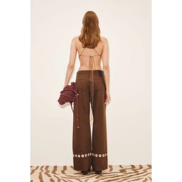 Alemais Marva Crochet Top  Sustainable Tops with Alemais print - Coveti Australian Designer