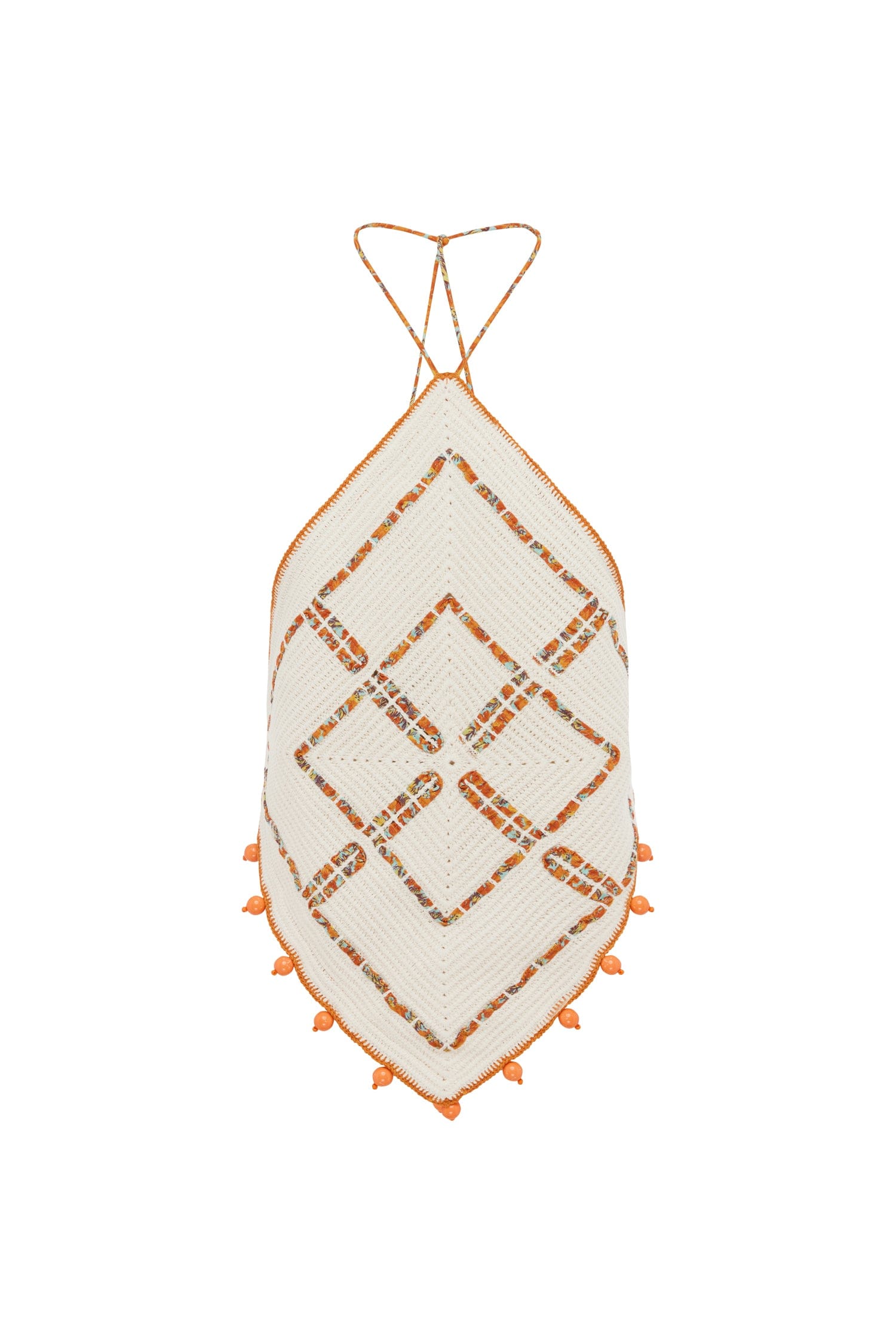 Alemais Marva Crochet Top  Sustainable Tops with Alemais print - Coveti Australian Designer