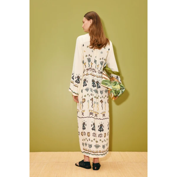 Alemais Sun Dancer Shirtdress  Sustainable Dresses with Alemais print - Coveti Australian Designer