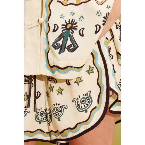Alemais Sun Dancer Short  Sustainable Shorts with Alemais print - Coveti Australian Designer