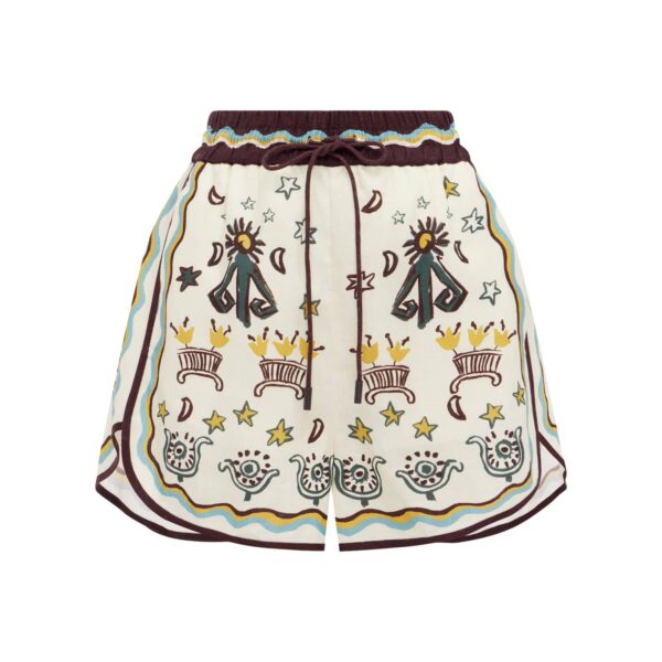 Alemais Sun Dancer Short  Sustainable Shorts with Alemais print - Coveti Australian Designer