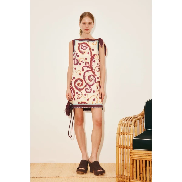 Alemais Wilson Mini Dress  Sustainable Dresses with Alemais print - Coveti Australian Designer