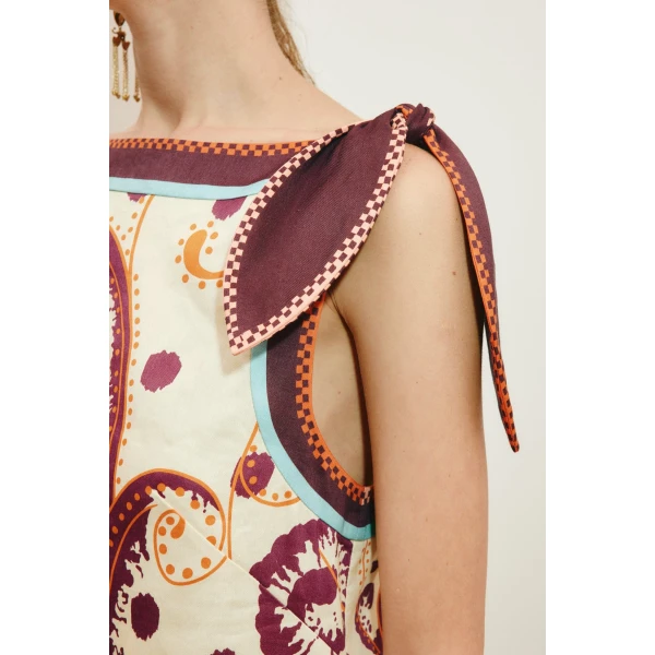 Alemais Wilson Mini Dress  Sustainable Dresses with Alemais print - Coveti Australian Designer