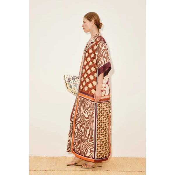 Alemais Wilson Shirtdress  Sustainable Dresses with Alemais print - Coveti Australian Designer