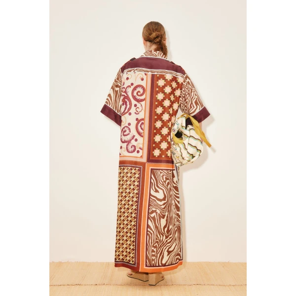 Alemais Wilson Shirtdress  Sustainable Dresses with Alemais print - Coveti Australian Designer