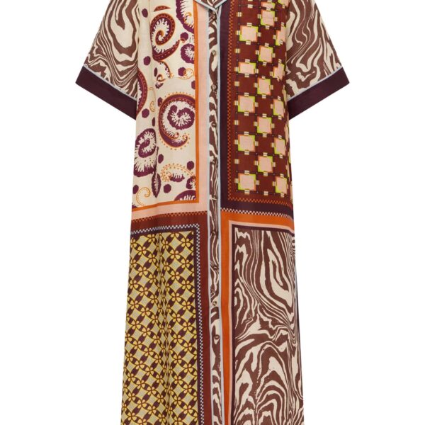 Alemais Wilson Shirtdress  Sustainable Dresses with Alemais print - Coveti Australian Designer