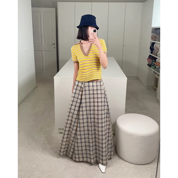 Bernadette Midi Skirt Kennedy, view 2