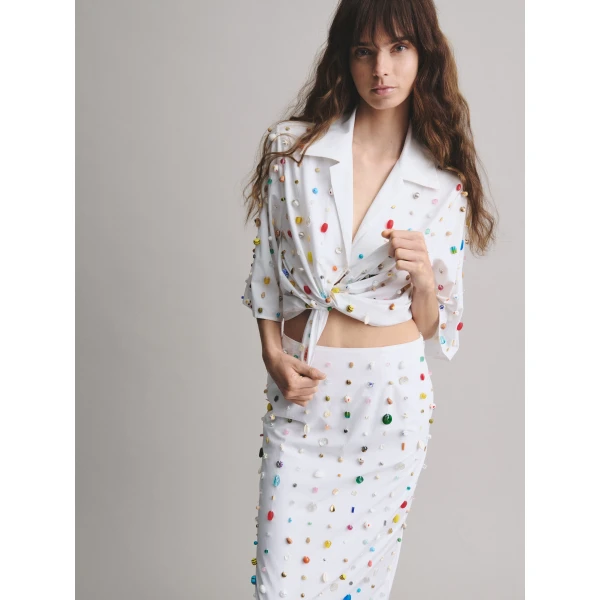 Bernadette Shirt Petit Embroidered, view 3
