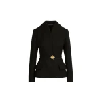 Oscar de la Renta Cyclamen Belt Tweed Jacket - Jackets - American Luxury Evening Wear at Coveti