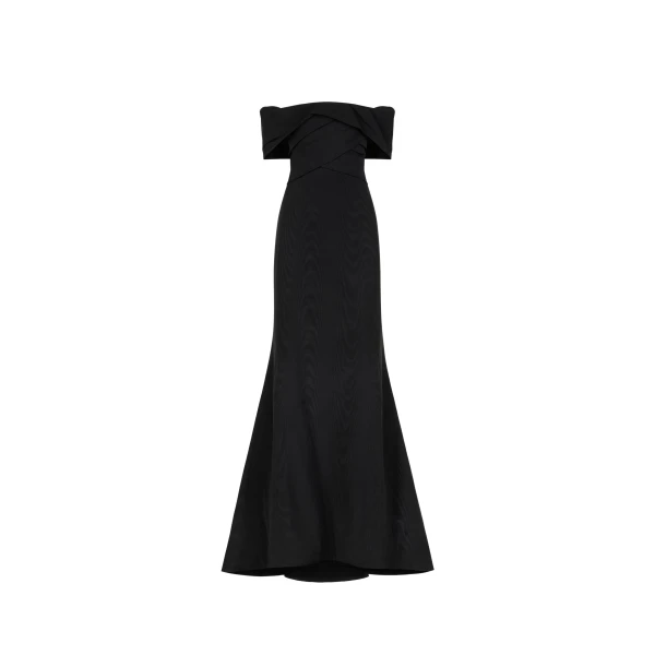 Oscar de la Renta Drape-Detailed Trumpet Gown - Dresses - American Luxury Evening Wear at Coveti