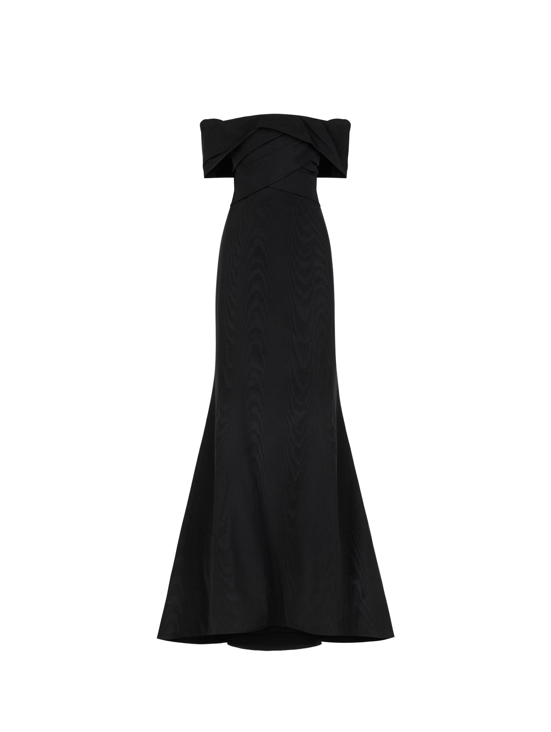Oscar de la Renta Drape-Detailed Trumpet Gown