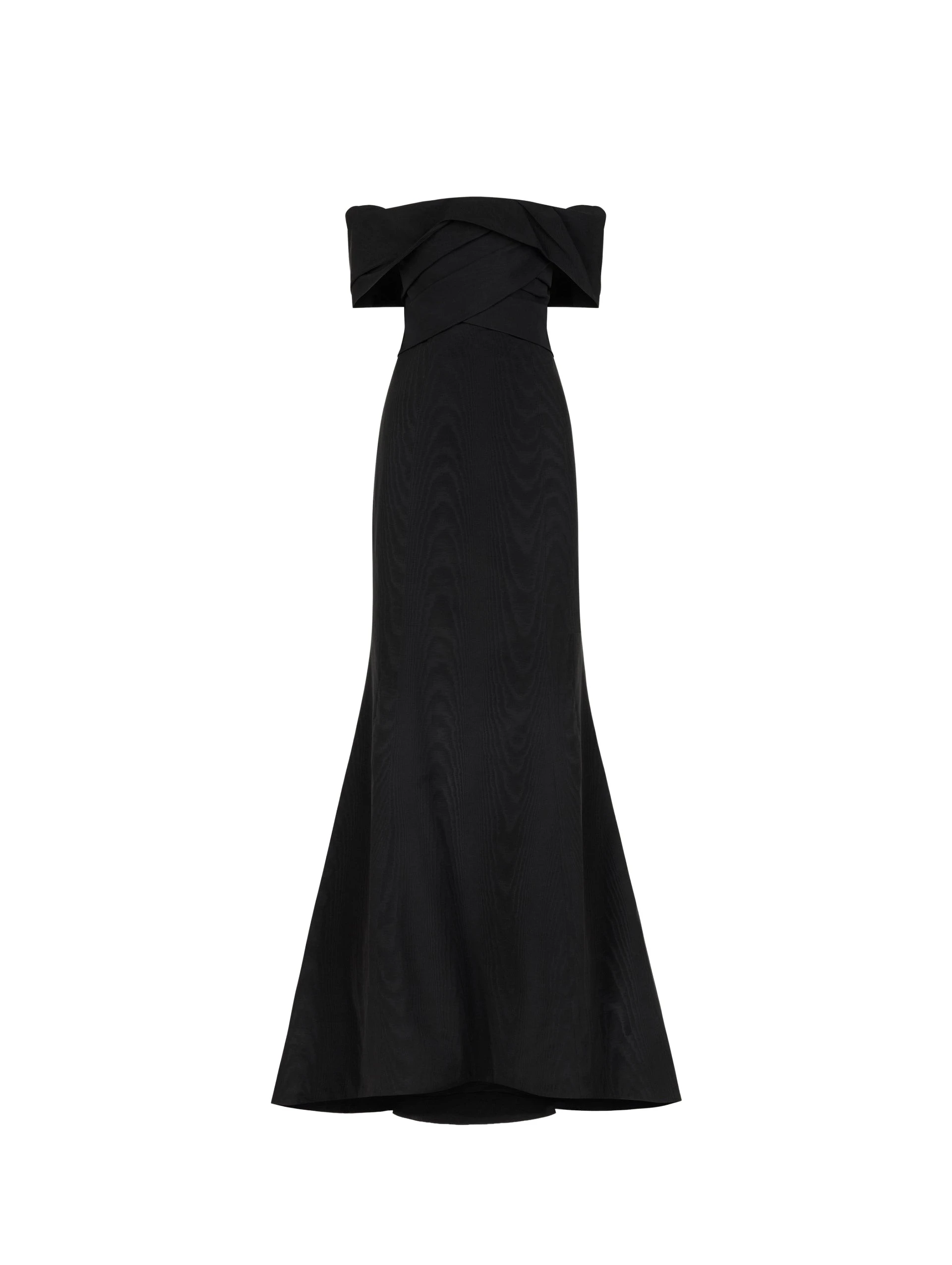 Drape-Detailed-Trumpet-Gown-Oscar-de-la-Renta-Dresses47560_nobg Oscar de la Renta Drape-Detailed Trumpet Gown - Dresses - American Luxury Evening Wear at Coveti
