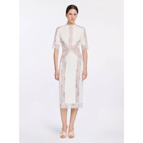 Elie Saab Cady And Lace Dress, view 2
