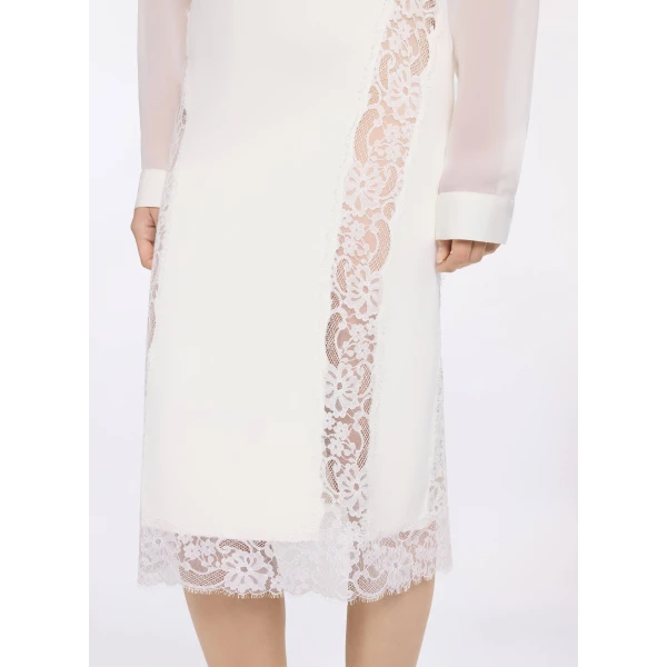 Elie Saab Cady And Lace Skirt, view 4