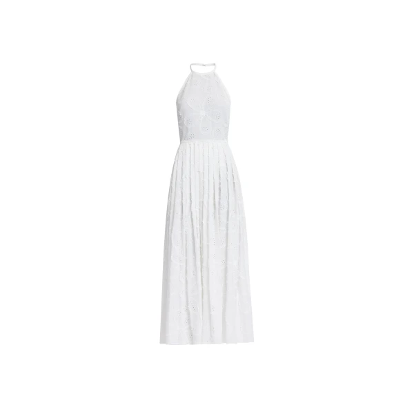 Elie Saab Embroidered Cotton Midi Dress