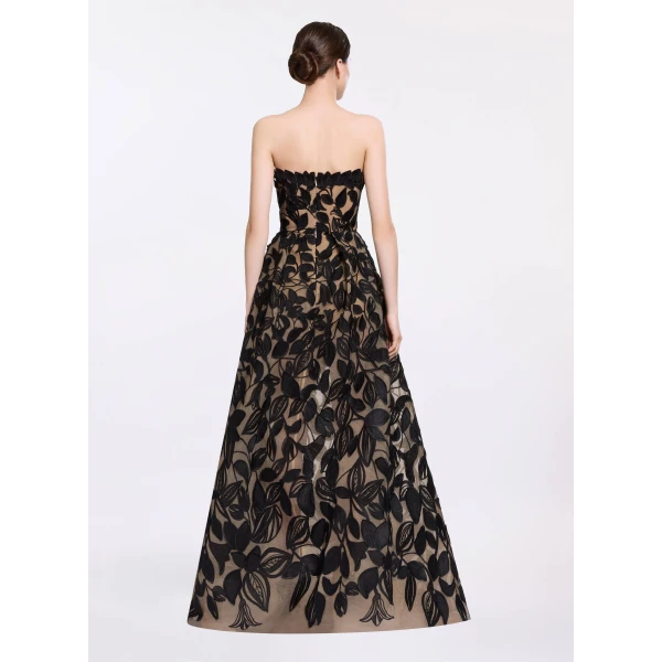 Elie Saab Embroidered Tulle Gown, view 3