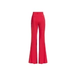 Elie Saab Flared Cady Pants in Red featuring 79% Viscose