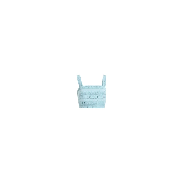 Elie Saab Macramé Crop Top