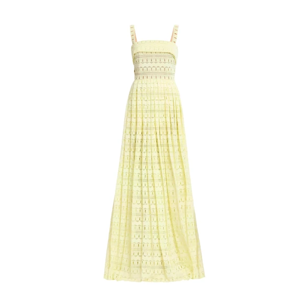 Elie Saab Macramé Long Dress