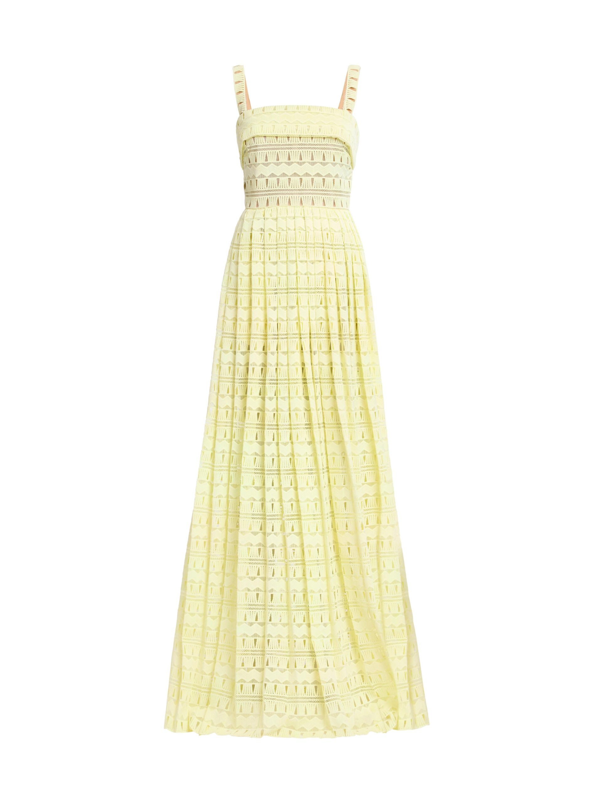 Elie Saab Macramé Long Dress Elie Saab Macramé Long Dress in Yellow featuring 60% Polyester