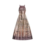 Elie Saab Sequin Embroidered Midi Dress in Multicolour featuring 31% Polyamide