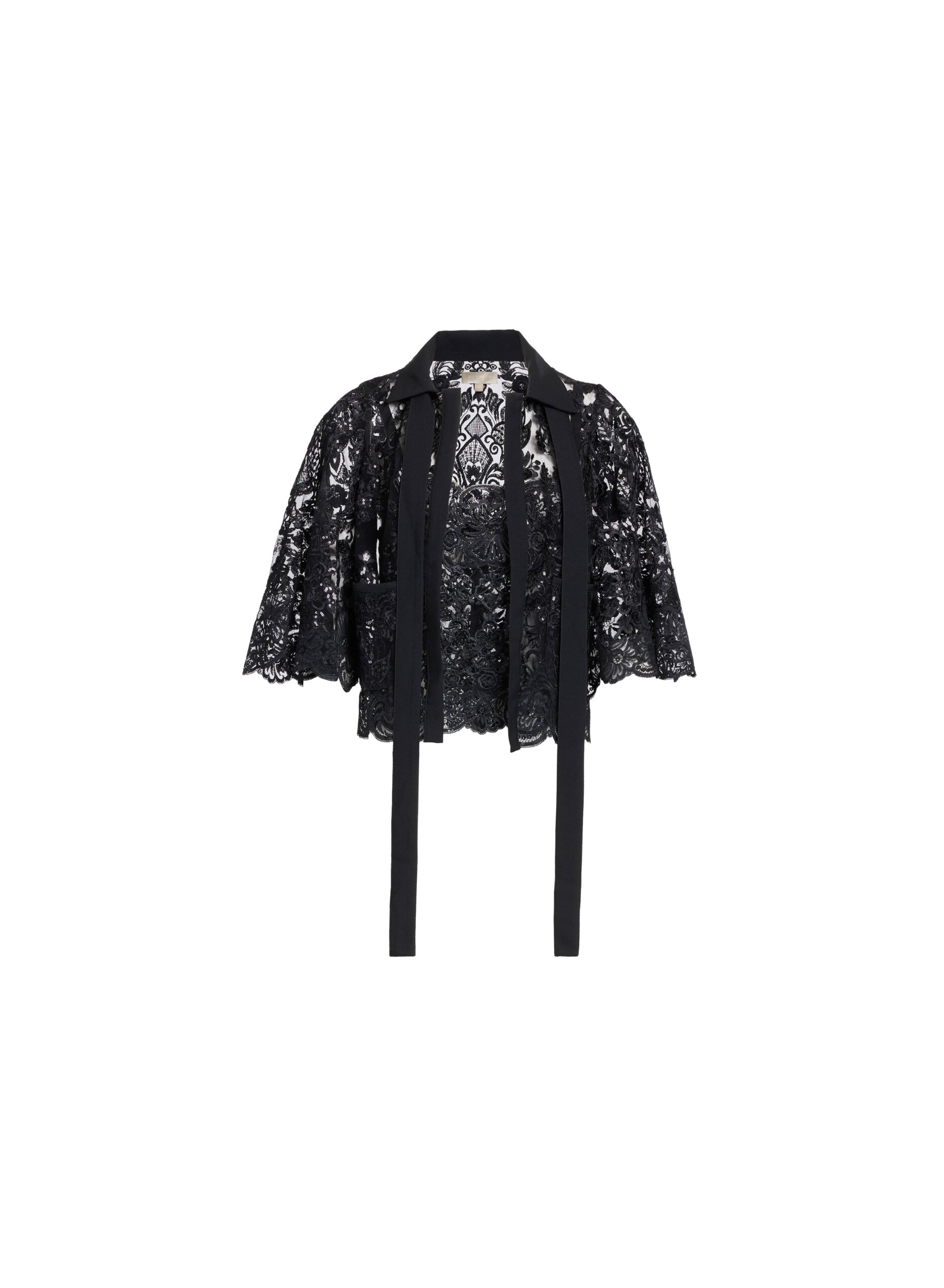 Elie Saab Sequin Embroidered Twin Set Elie Saab Sequin Embroidered Twin Set in Black featuring 43% Polyamide