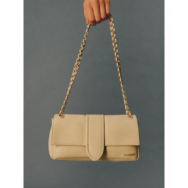 JACQUEMUS The Bambino Chaine Soft flap bag., view 2