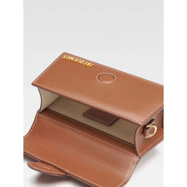 JACQUEMUS The Bambino Small flap bag, view 5