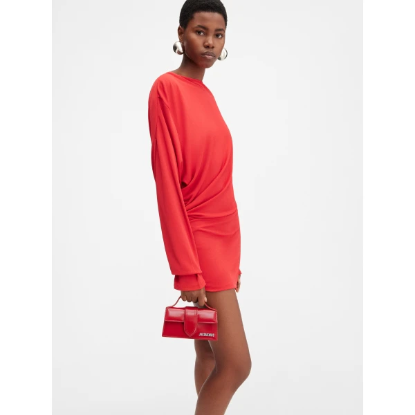 JACQUEMUS The Bambino Small flap bag, view 6