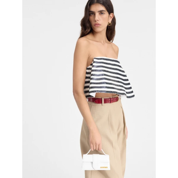 JACQUEMUS The Bambino Small handbag with adjustable crossbody strap, view 6