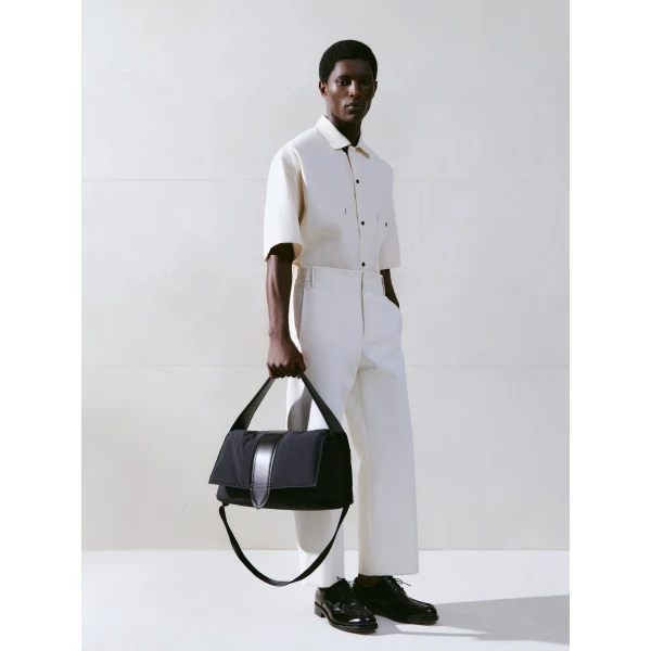 JACQUEMUS The Bambino messenger bag Soft nylon messenger bag., view 4
