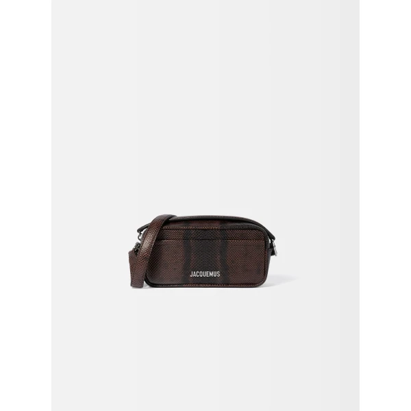 JACQUEMUS The Baneto Leather camera bag., view 3