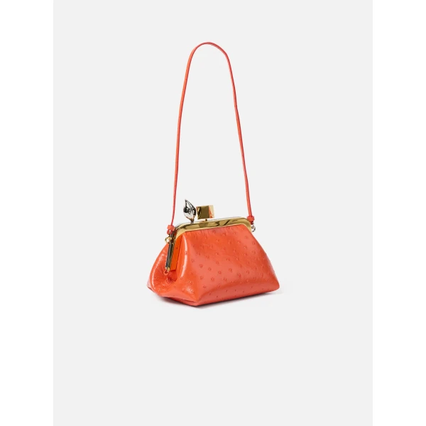 JACQUEMUS The Berlingot Orange clasp bag., view 3