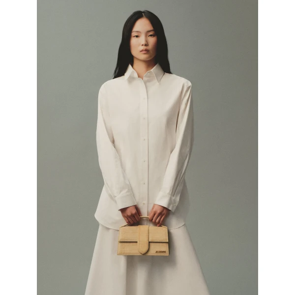 JACQUEMUS The Large Bambino Large flap bag., view 2