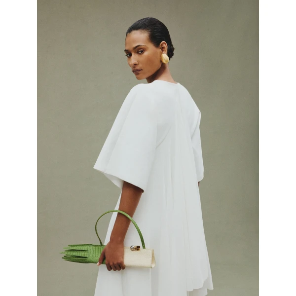 JACQUEMUS The Poireau clutch Leek clasp bag., view 2