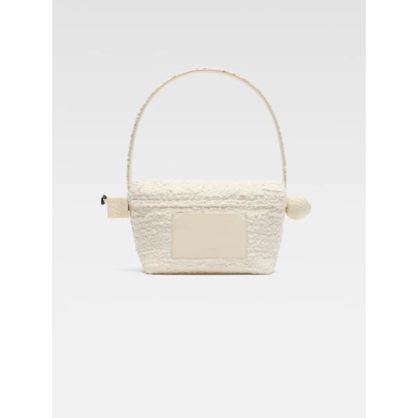 JACQUEMUS The Rond Carré Shoulder bag with flap., view 3