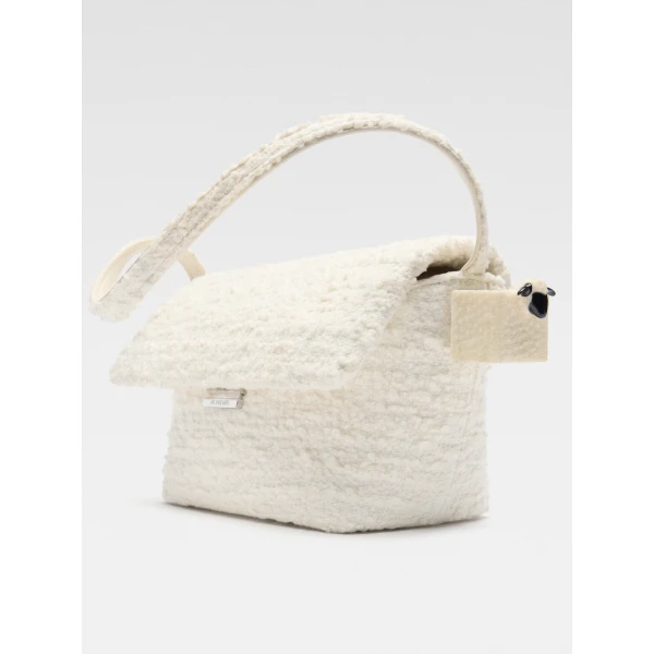 JACQUEMUS The Rond Carré Shoulder bag with flap., view 4