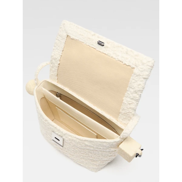 JACQUEMUS The Rond Carré Shoulder bag with flap., view 5