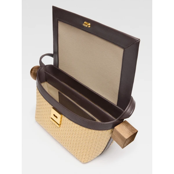 JACQUEMUS The Rond Carré Shoulder bag with flap., view 5