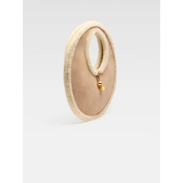 JACQUEMUS The Rond Round basket bag., view 3